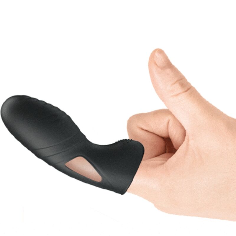PRETTY LOVE - ALAN SILICONE FINGER VIBRATOR BLACK - My naughty haven #