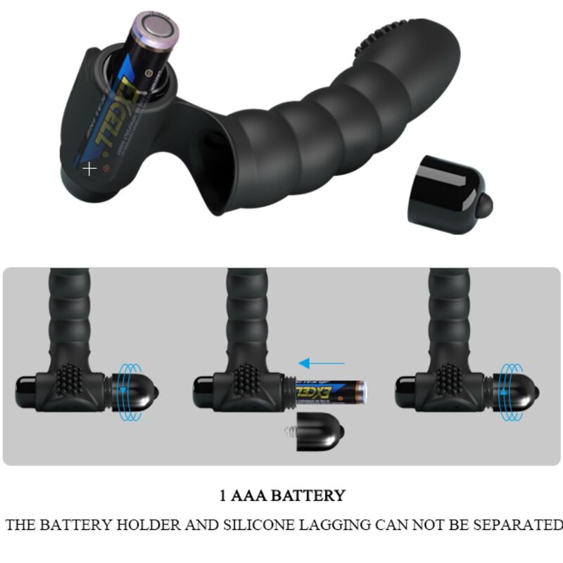PRETTY LOVE - ALEXANDER FINGER VIBRATOR 10 VIBRATIONS BLACK - My naughty haven #