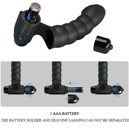 PRETTY LOVE - ALEXANDER FINGER VIBRATOR 10 VIBRATIONS BLACK - My naughty haven #