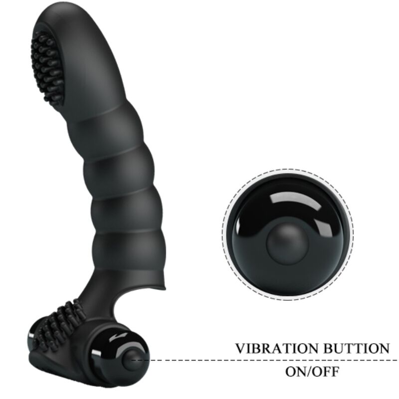 PRETTY LOVE - ALEXANDER FINGER VIBRATOR 10 VIBRATIONS BLACK - My naughty haven #