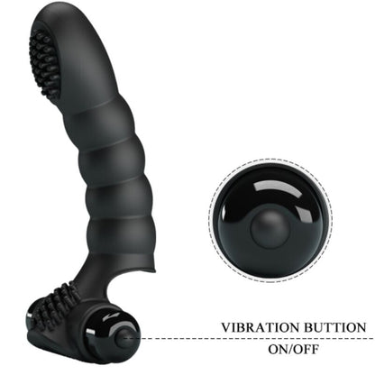 PRETTY LOVE - ALEXANDER FINGER VIBRATOR 10 VIBRATIONS BLACK - My naughty haven #