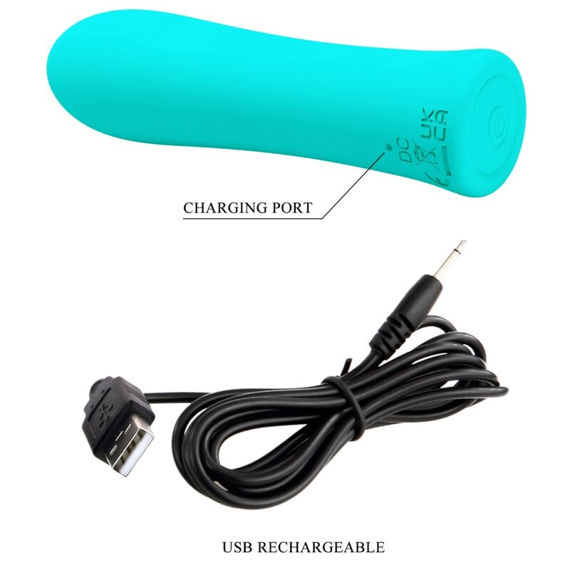 PRETTY LOVE - ALFREDA SUPER POWER VIBRATOR AQUA GREEN - My naughty haven #