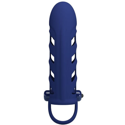 PRETTY LOVE - ALTAF VIBRATOR RING WITH SILICONE SHEATH BLUE - My naughty haven #