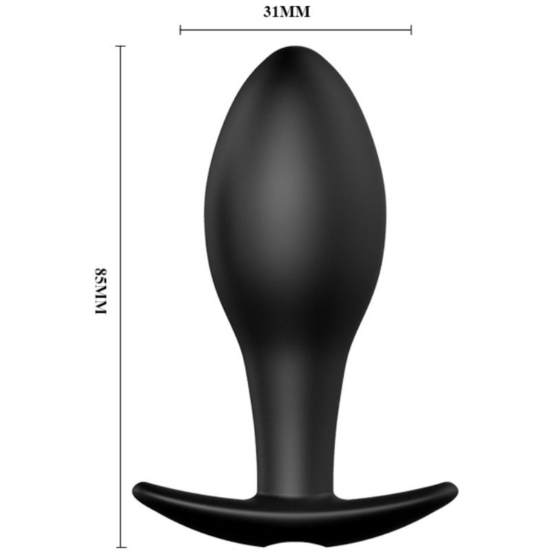 PRETTY LOVE - ANAL PLUG ANCHOR FORM SILICONE 12 VIBRATION MODES BLACK - My naughty haven #