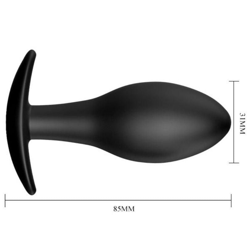PRETTY LOVE - ANAL PLUG SILICONE ANCHOR 8.5 CM BLACK - My naughty haven #