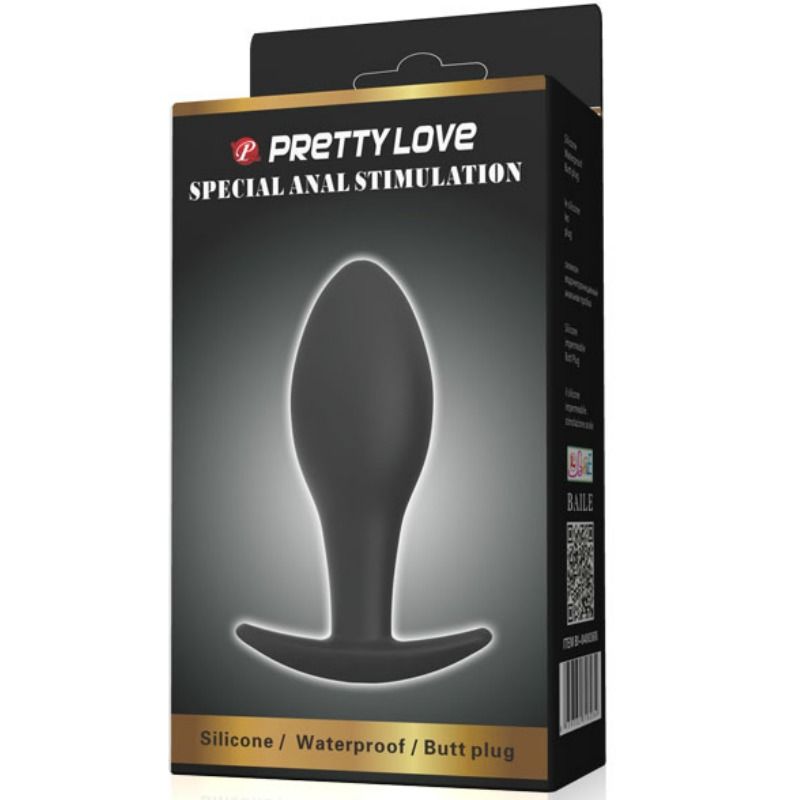 PRETTY LOVE - ANAL PLUG SILICONE ANCHOR 8.5 CM BLACK - My naughty haven #