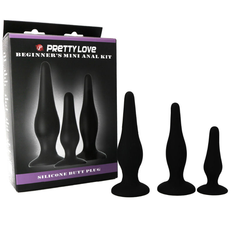 PRETTY LOVE - ANAL PLUGS SILICONE INITIATION KIT - My naughty haven #