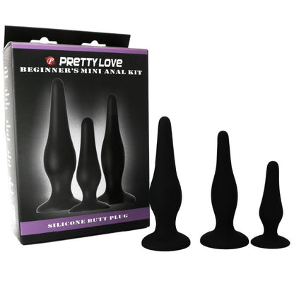 PRETTY LOVE - ANAL PLUGS SILICONE INITIATION KIT - My naughty haven #