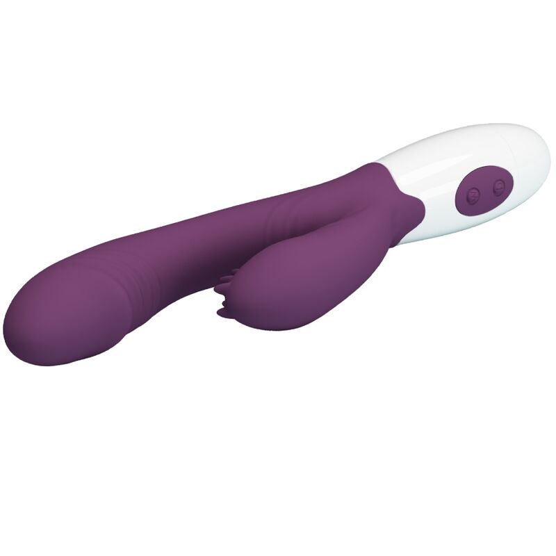 PRETTY LOVE - ANDRE RABBIT VIBRATOR & G-POINT STIMULATOR PURPLE - My naughty haven #