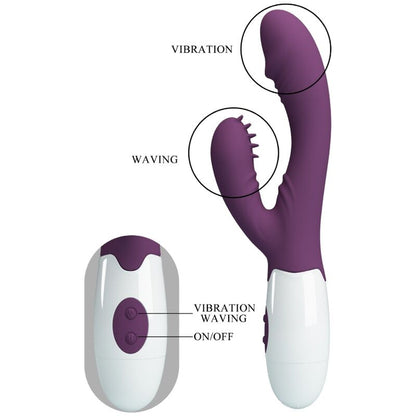 PRETTY LOVE - ANDRE RABBIT VIBRATOR & G-POINT STIMULATOR PURPLE - My naughty haven #