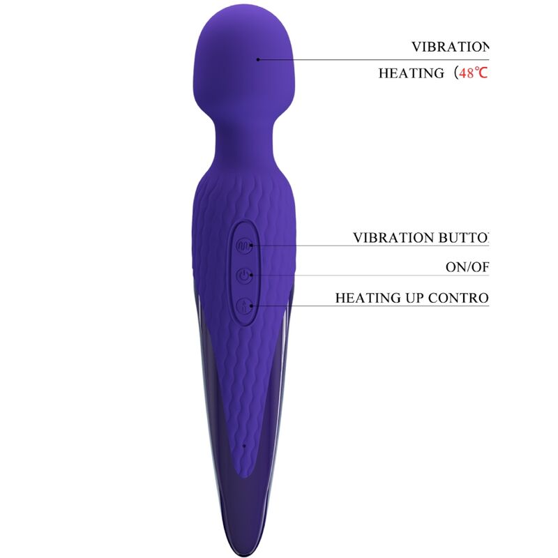 PRETTY LOVE - ANTONY YOUTH WAND VIBRATOR VIOLET HEAT EFFECT - My naughty haven #