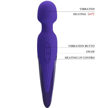 PRETTY LOVE - ANTONY YOUTH WAND VIBRATOR VIOLET HEAT EFFECT - My naughty haven #
