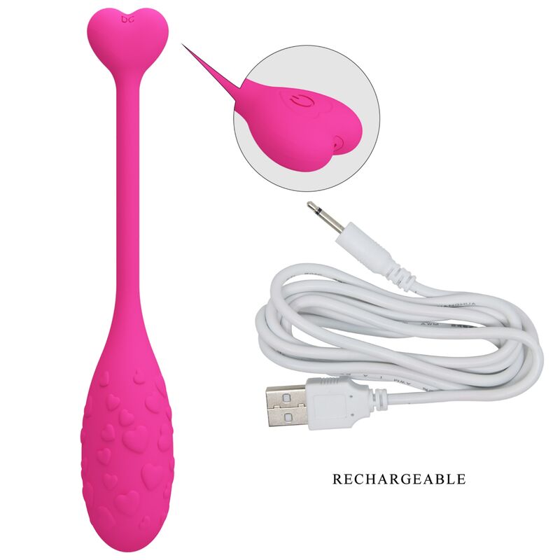 PRETTY LOVE - APP CONTROLLED PINK FISHER VIBRATING EGG - My naughty haven #