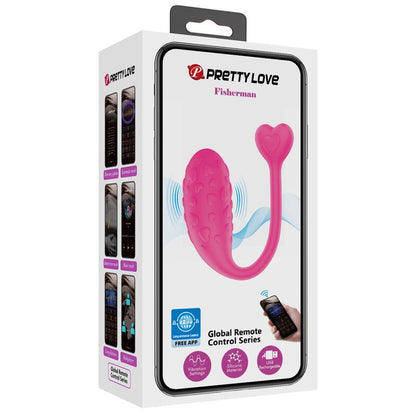 PRETTY LOVE - APP CONTROLLED PINK FISHER VIBRATING EGG - My naughty haven #