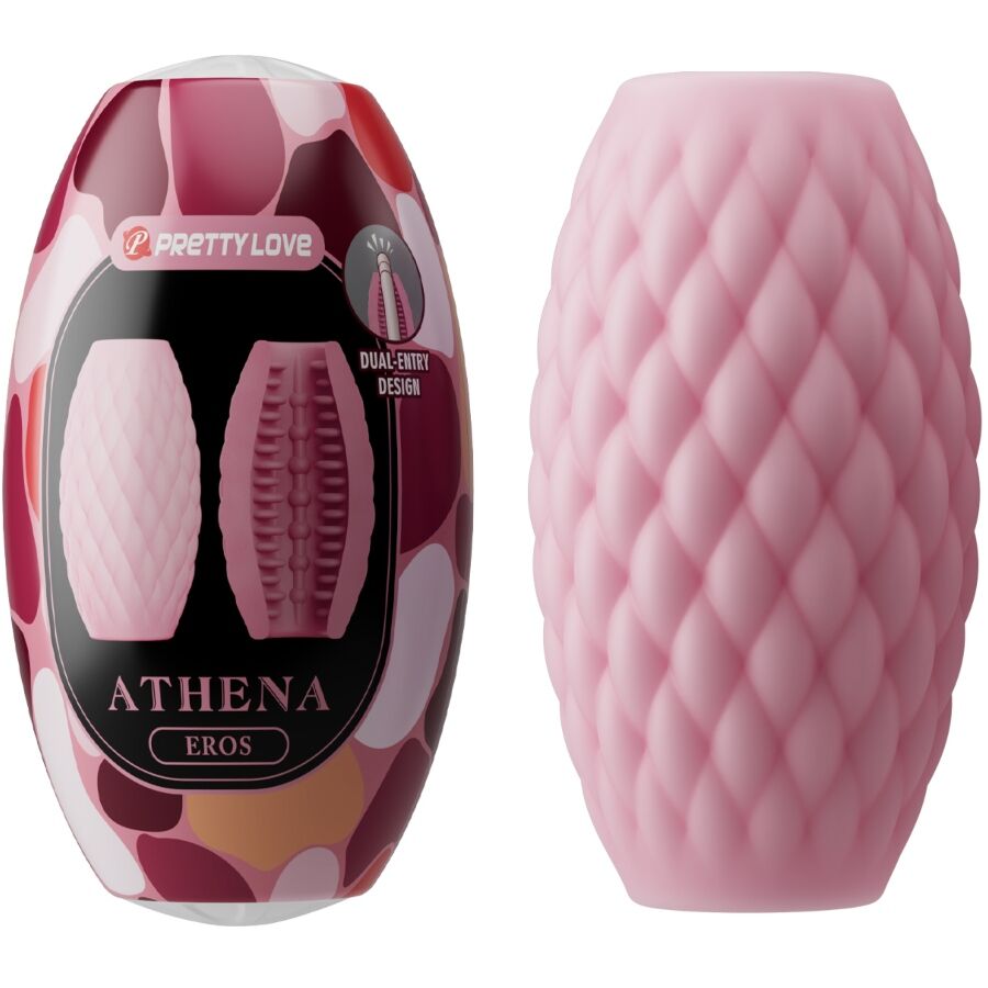 Pretty Love – Силиконов мъжки мастурбатор Athena Eros, розов