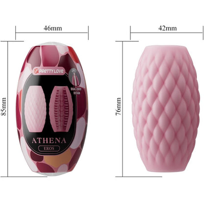 Pretty Love – Силиконов мъжки мастурбатор Athena Eros, розов