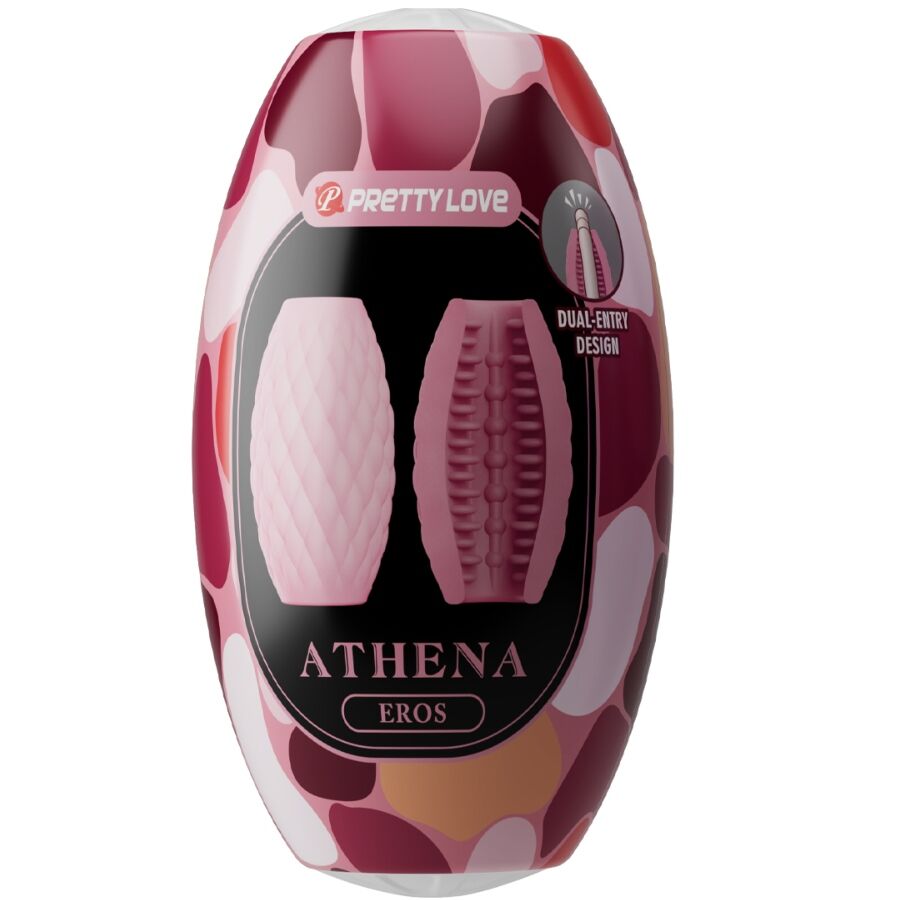 Pretty Love – Силиконов мъжки мастурбатор Athena Eros, розов