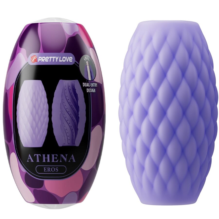PRETTY LOVE - ATHENA EROS SILICONE MALE MASTURBATOR PURPLE - My naughty haven #