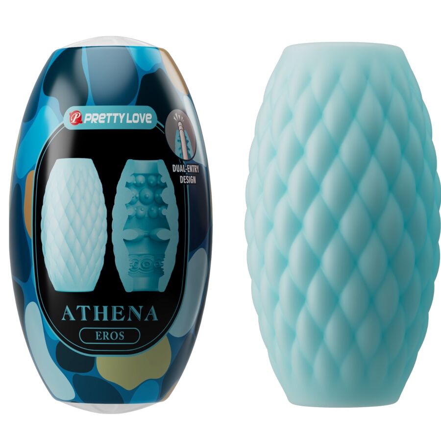 PRETTY LOVE - ATHENA EROS SILICONE MALE MASTURBATOR SKY BLUE - My naughty haven #