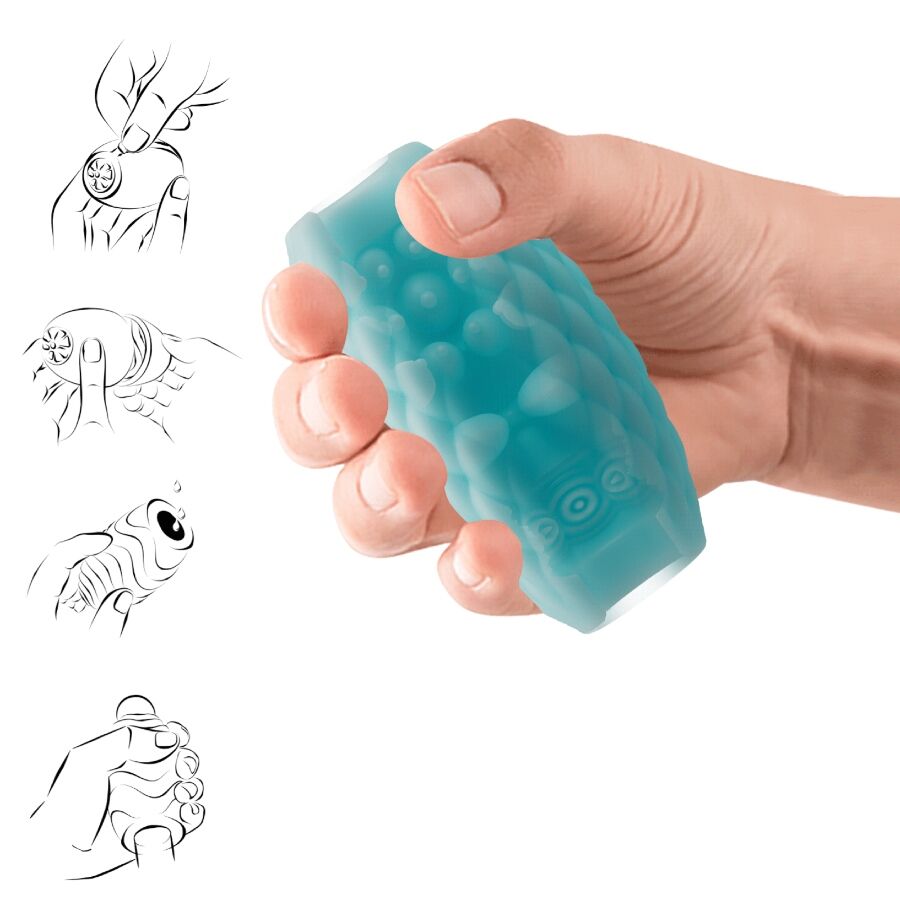 PRETTY LOVE - ATHENA EROS SILICONE MALE MASTURBATOR SKY BLUE - My naughty haven #