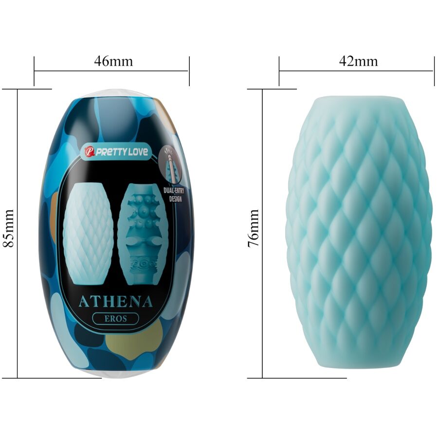 PRETTY LOVE - ATHENA EROS SILICONE MALE MASTURBATOR SKY BLUE - My naughty haven #