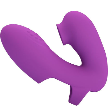 PRETTY LOVE - ATHENA FINGER VIBRATOR WITH CLITORIS STIMULATOR PURPLE - My naughty haven #