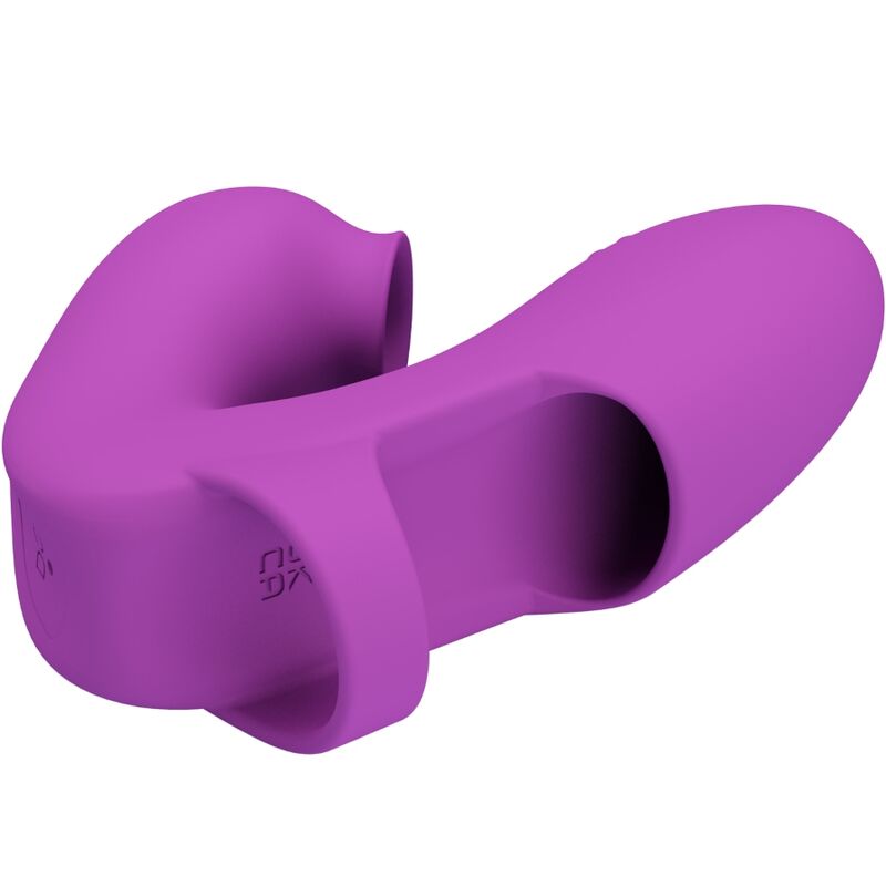 PRETTY LOVE - ATHENA FINGER VIBRATOR WITH CLITORIS STIMULATOR PURPLE - My naughty haven #