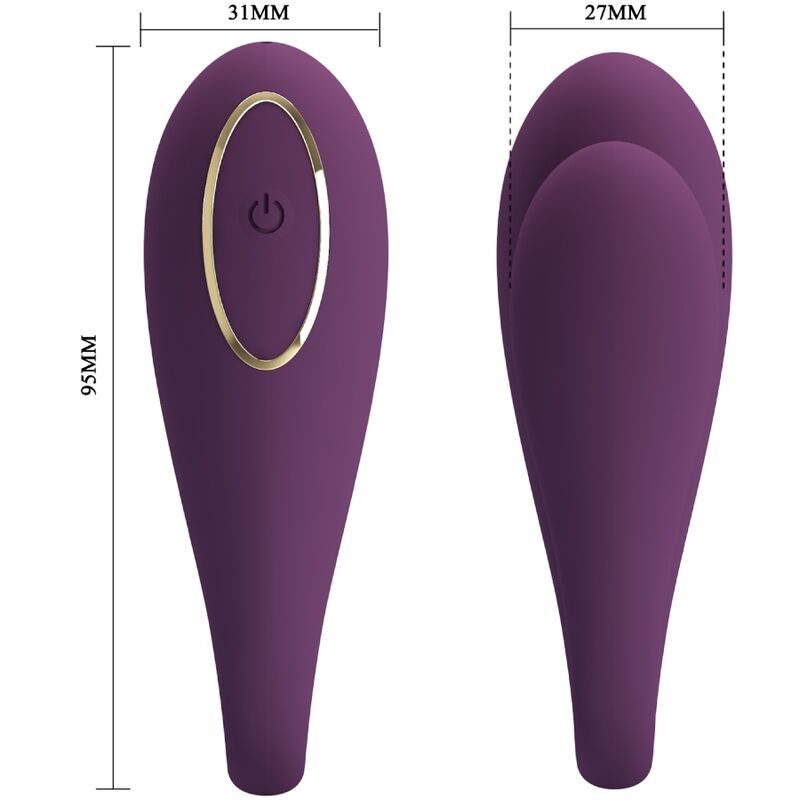 PRETTY LOVE - AUGUST REMOTE GLOBAL DOUBLE PLEASURE VIBRATOR - My naughty haven #