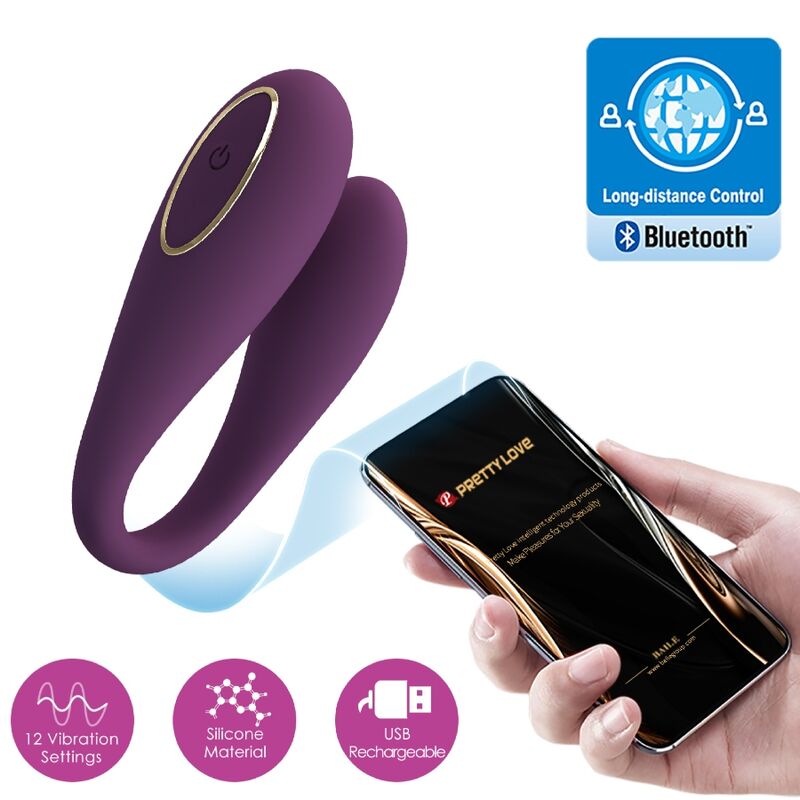 PRETTY LOVE - AUGUST REMOTE GLOBAL DOUBLE PLEASURE VIBRATOR - My naughty haven #