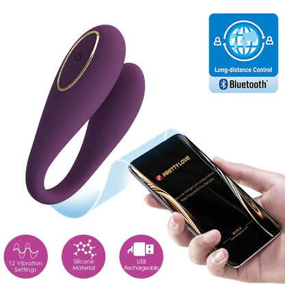 PRETTY LOVE - AUGUST REMOTE GLOBAL DOUBLE PLEASURE VIBRATOR - My naughty haven #