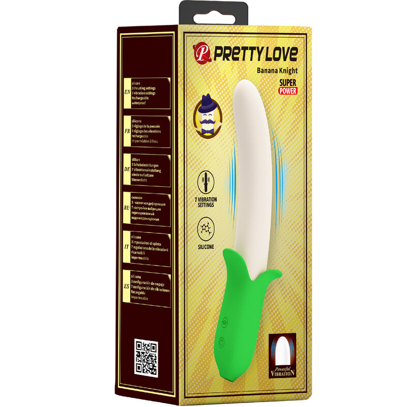 PRETTY LOVE - BANANA KNIGHT SUPER POWER 7 SILICONE VIBRATIONS - My naughty haven #