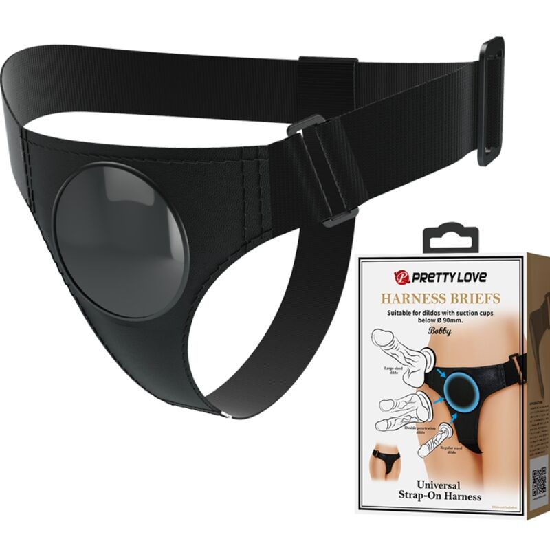 PRETTY LOVE - BLACK UNIVERSAL HARNESS - My naughty haven #