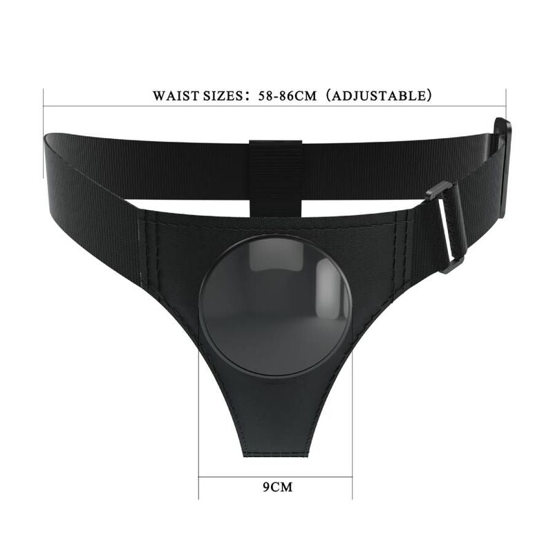 PRETTY LOVE - BLACK UNIVERSAL HARNESS - My naughty haven #
