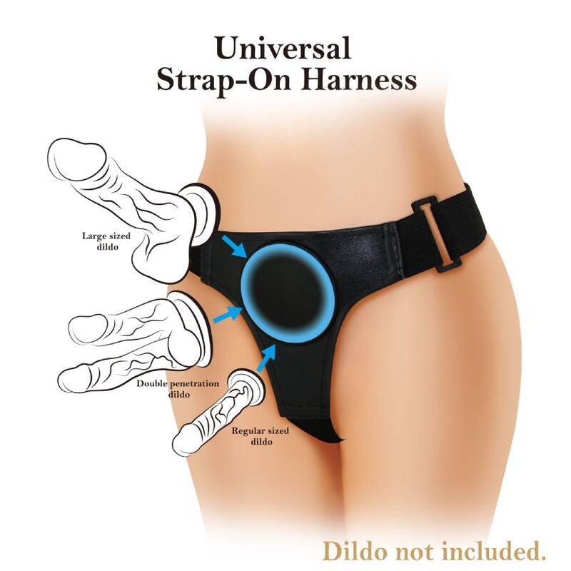 PRETTY LOVE - BLACK UNIVERSAL HARNESS - My naughty haven #
