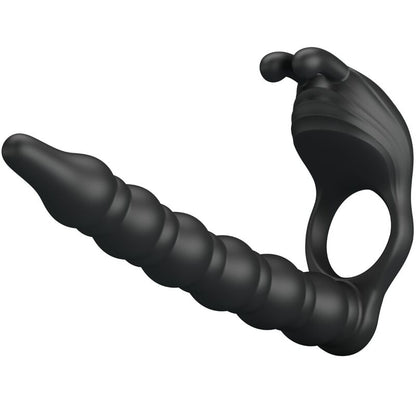 PRETTY LOVE - BLACKNEY PENIS RING WITH BLACK VIBRATOR PLUG - My naughty haven #
