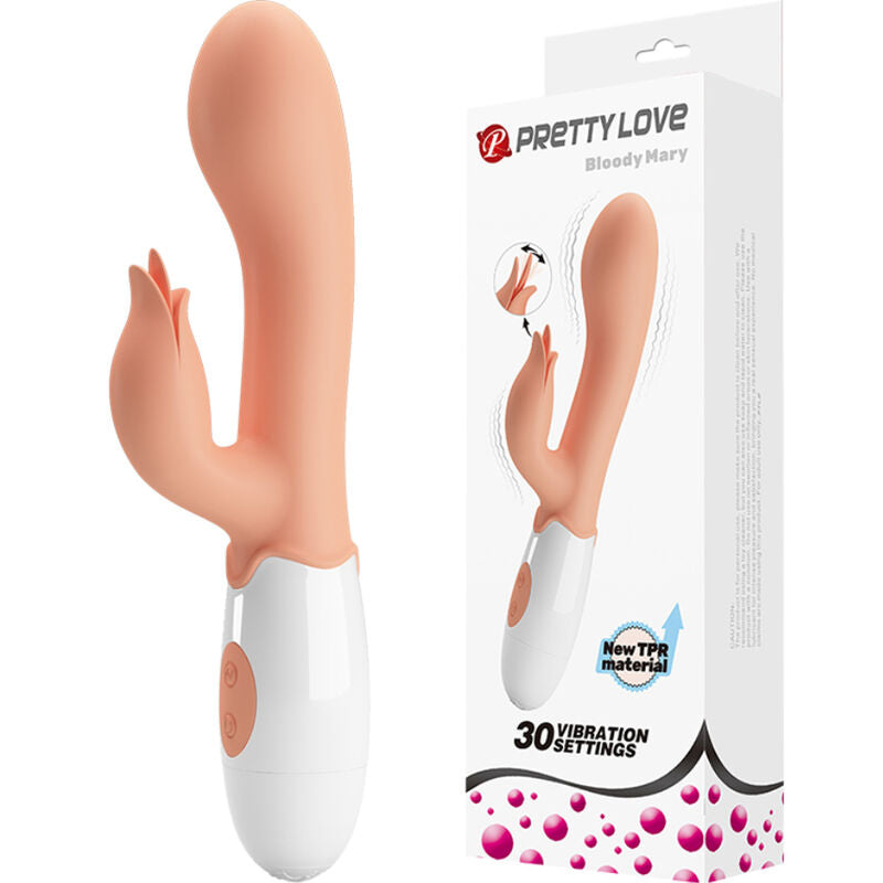 PRETTY LOVE - BLOODY MARY VIBRATOR WITH STIMULATOR - My naughty haven #