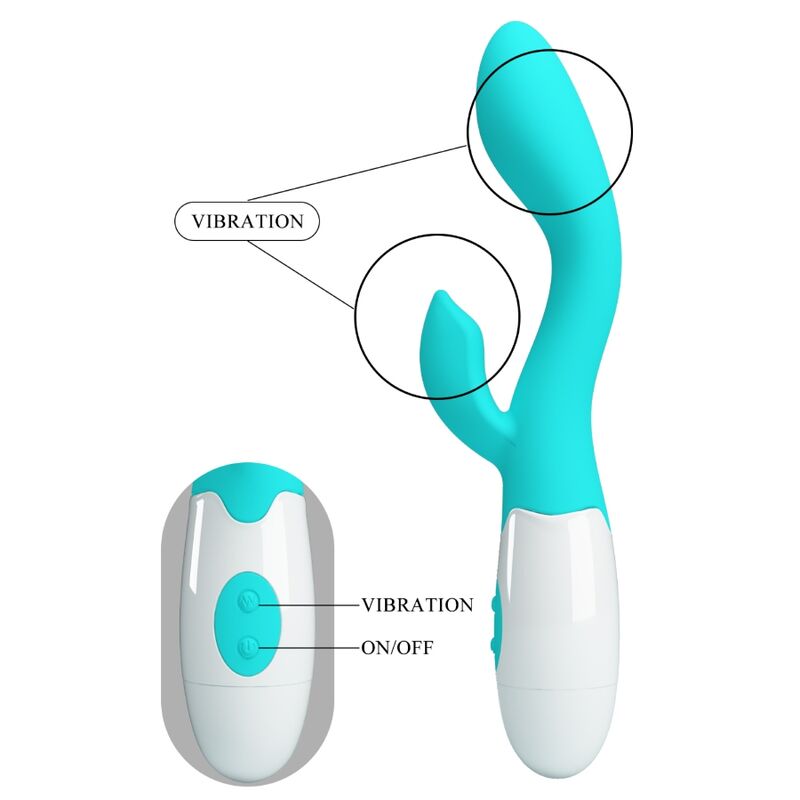 PRETTY LOVE - BRIGHTY G-SPOT VIBRATOR AQUA GREEN - My naughty haven #