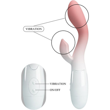 PRETTY LOVE - BRIGHTY G-SPOT VIBRATOR + CLITORIS STIMULATOR 30 VIBRATIONS PINK - My naughty haven #