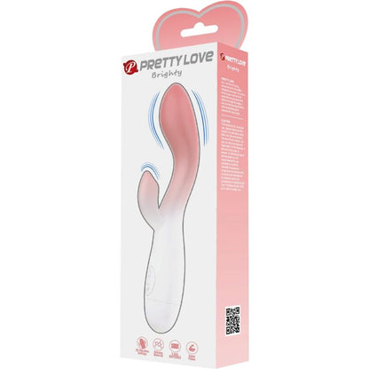 PRETTY LOVE - BRIGHTY G-SPOT VIBRATOR + CLITORIS STIMULATOR 30 VIBRATIONS PINK - My naughty haven #