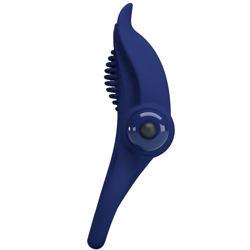 PRETTY LOVE - BRONSON DOUBLE RING WITH VIBRATION BLUE - My naughty haven #