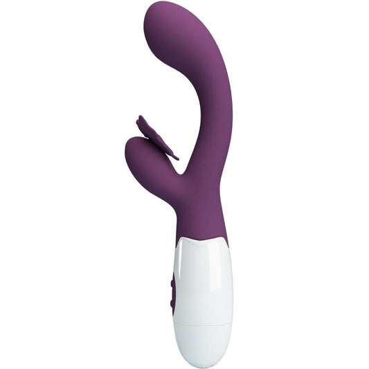 PRETTY LOVE - BUTTERFLY KISS RABBIT VIBRATOR & G-SPOT STIMULATOR PURPLE - My naughty haven #