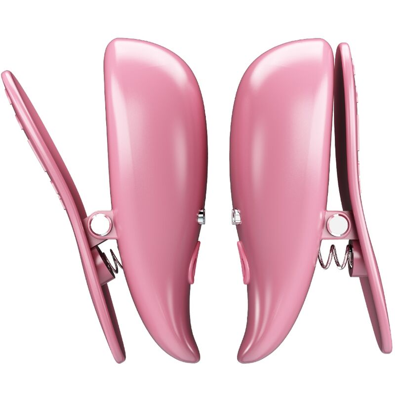 PRETTY LOVE - CAILEY NIPPLE CLAMPS 10 VIBRATIONS REMOTE CONTROL PINK - My naughty haven #