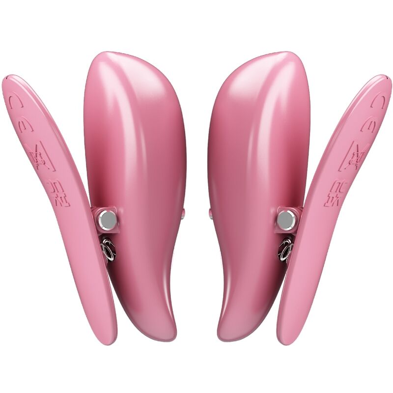 PRETTY LOVE - CAILEY NIPPLE CLAMPS 10 VIBRATIONS REMOTE CONTROL PINK - My naughty haven #