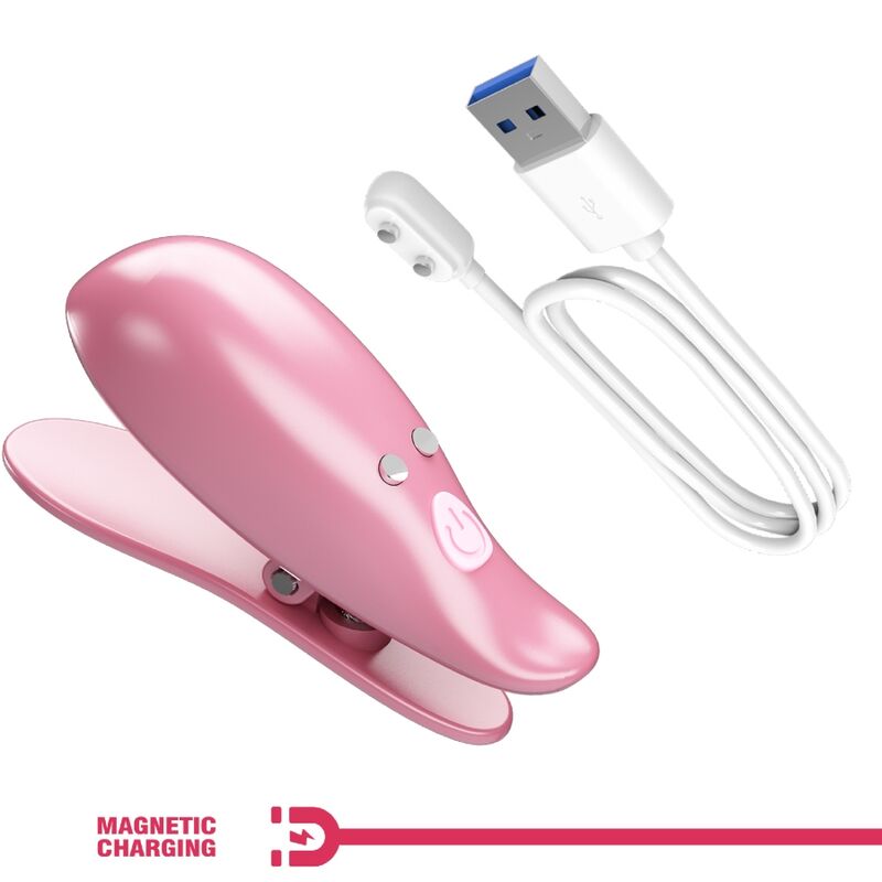 PRETTY LOVE - CAILEY NIPPLE CLAMPS 10 VIBRATIONS REMOTE CONTROL PINK - My naughty haven #