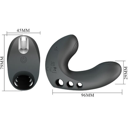 PRETTY LOVE - CAMELIA FINGER VIBRATOR 7 VIBRATIONS BLACK - My naughty haven #