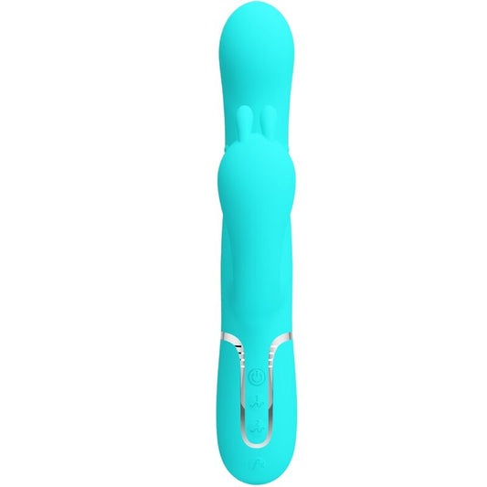 PRETTY LOVE - CAMMY 4 IN 1 MULTIFUNCTION TRIPPLE RABBIT VIBRATOR  BLUE - My naughty haven #