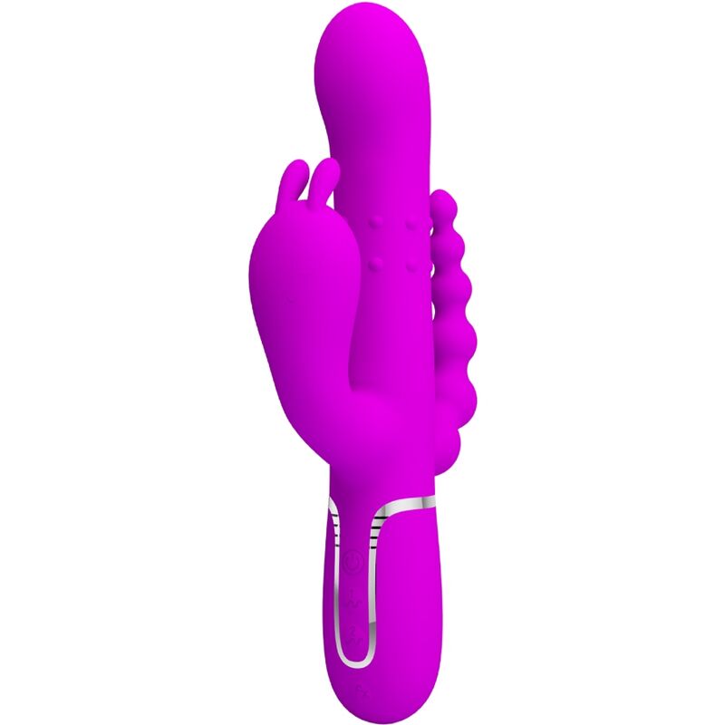 PRETTY LOVE - CAMMY TRIPLE VIBRATOR MULTIFUNCTION 4 IN 1 PINK - My naughty haven #