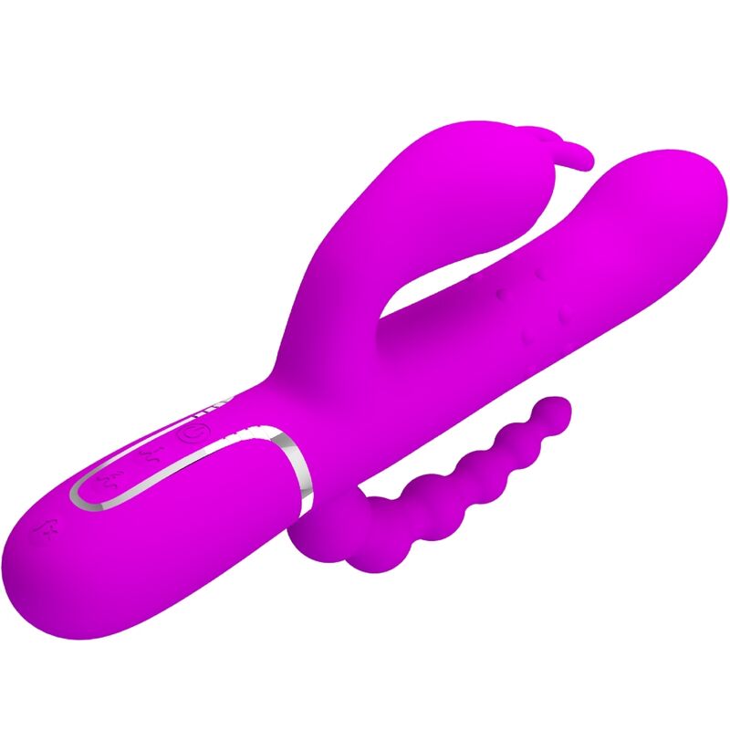 PRETTY LOVE - CAMMY TRIPLE VIBRATOR MULTIFUNCTION 4 IN 1 PINK - My naughty haven #