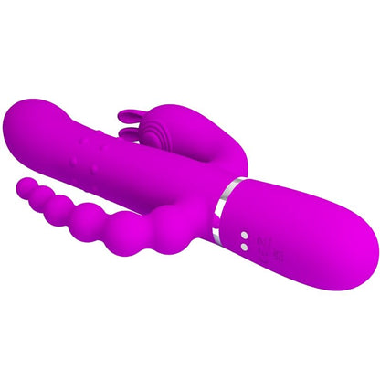 PRETTY LOVE - CAMMY TRIPLE VIBRATOR MULTIFUNCTION 4 IN 1 PINK - My naughty haven #