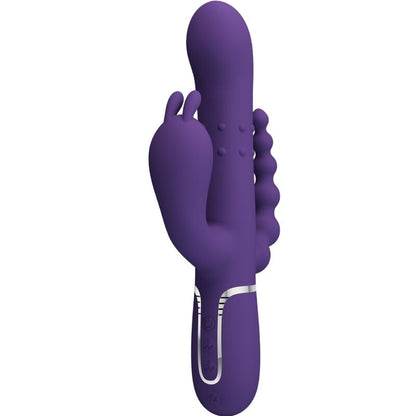 PRETTY LOVE - CAMMY TRIPLE VIBRATOR MULTIFUNCTION 4 IN 1 PURPLE - My naughty haven #
